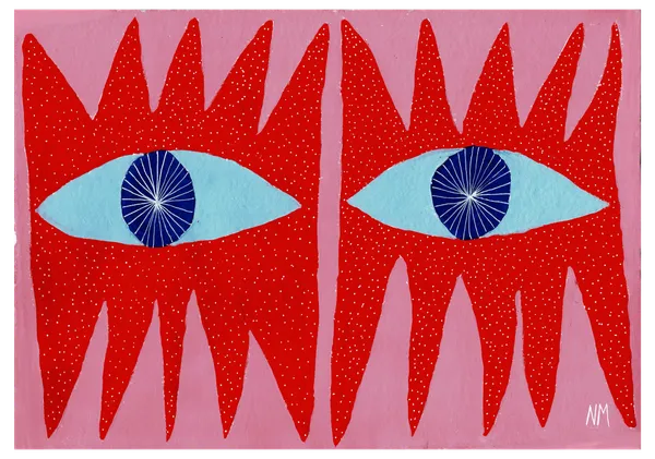 Blue eyes. - Nancy McKie