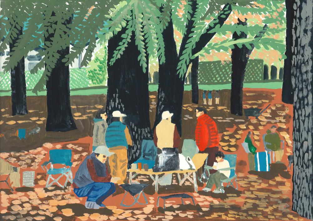 公園のバーベキュー場 - 村上明