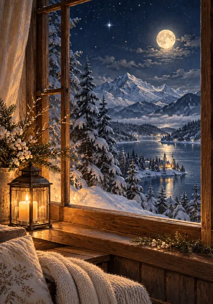 【White Christmas Collection — 聖夜の光】聖夜の窓辺 - 青星
