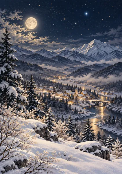 【White Christmas Collection — 聖夜の光】雪枝と聖夜の星 - 青星