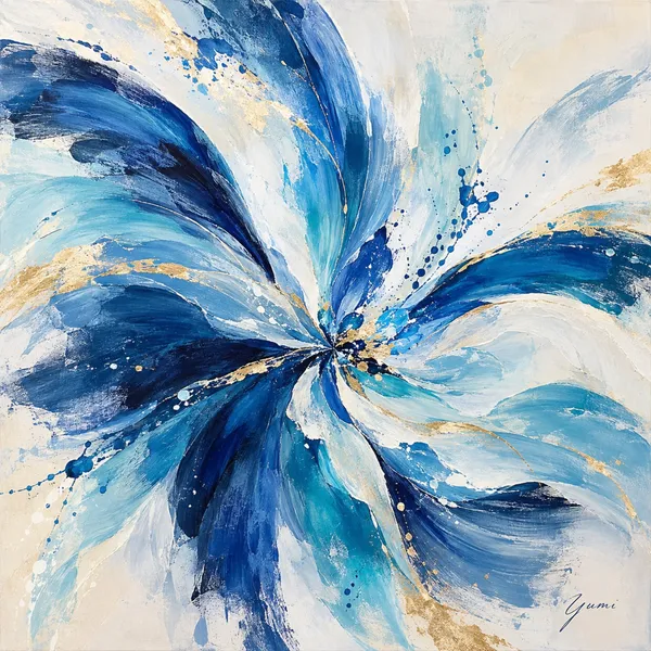 Ocean Bloom – Azure - YumiIroStudio