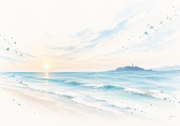 Morning by the Sea | Coastal Light - YumiIroStudio