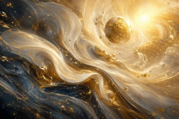 黄金の銀河 - 永遠の流れ｜Golden Galaxy - The Eternal Flow - AKI