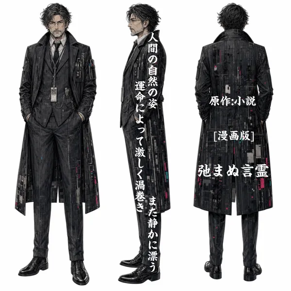 [キャラクター グッズシリーズ] ▶︎人間の自然の姿 運命によって激しく渦巻き また静かに漂う ▶︎小説 弛まぬ言霊 [漫画版] - 凛々風  猛 -リリカゼタケル