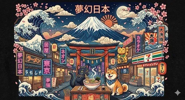 日本イメージ浮世絵Japan Image Ukiyo-e - 縁糸