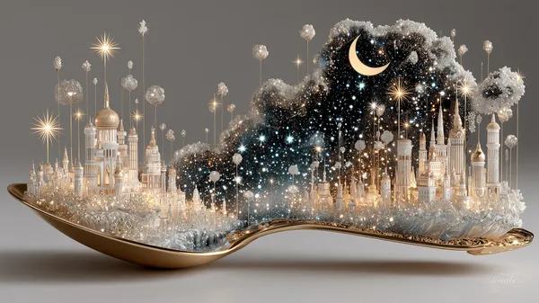 A Spoonful of the Night Sky - ugimalu AI Imaginartist