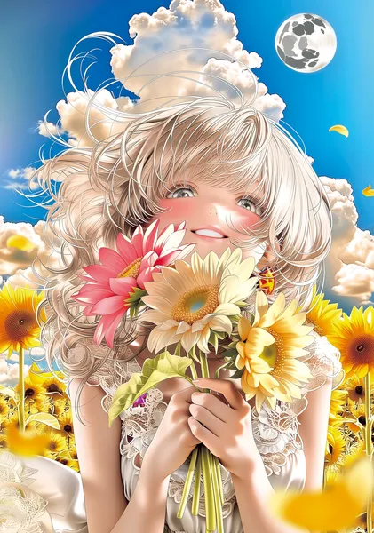 A summer that brings out the best in a smile - ugimalu AI Imaginartist