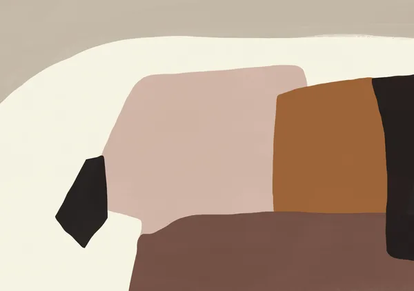 Modern Terracotta & Ochre Organic Abstraction 50 - Little Dean