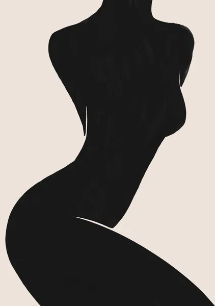 Obsidian Silhouette in Cream & Blush - Little Dean