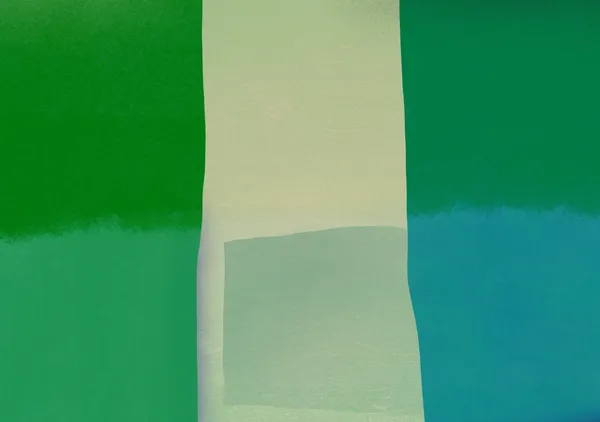 Color Block Panels in Emerald, Mint & Ocean Teal - Little Dean