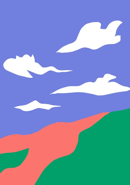 Expressionist Hills & Clouded Sky - Little Dean