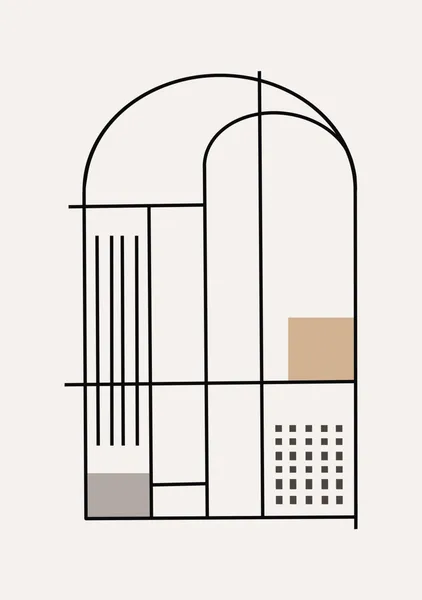 Minimalist Architectural Arch and Grid - Little Dean