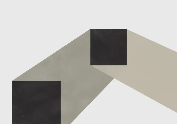 Modern Geometric Construct in Obsidian & Taupe - Little Dean