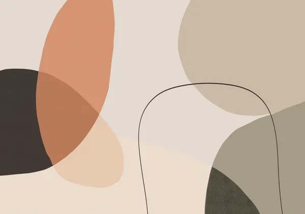 Modern Terracotta & Sage Organic Abstraction 02 - Little Dean