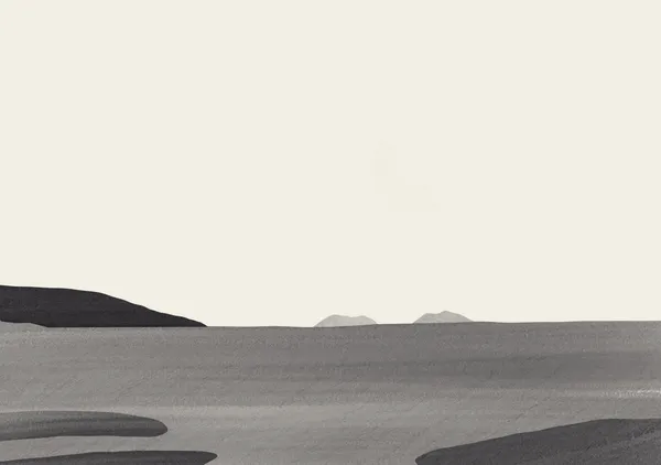 Minimalist Coastal in black and white - Little Dean
