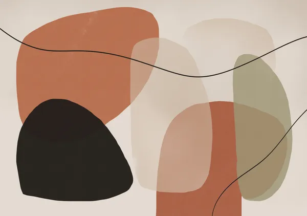 Modern Terracotta & Ochre Organic Abstraction 06 - Little Dean