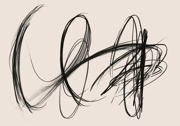 Dynamic Scribble & Loop in Charcoal & Off-White - Little Dean