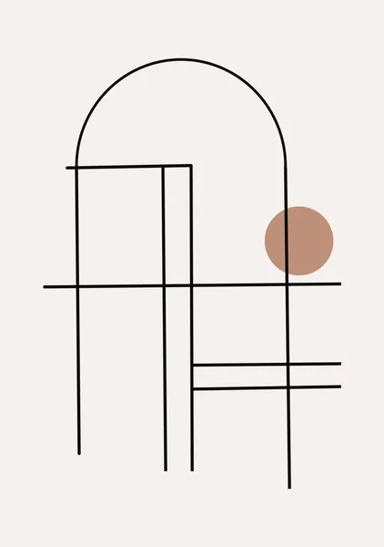 Minimalist Arch and Grid with Terracotta Accent - Little Dean