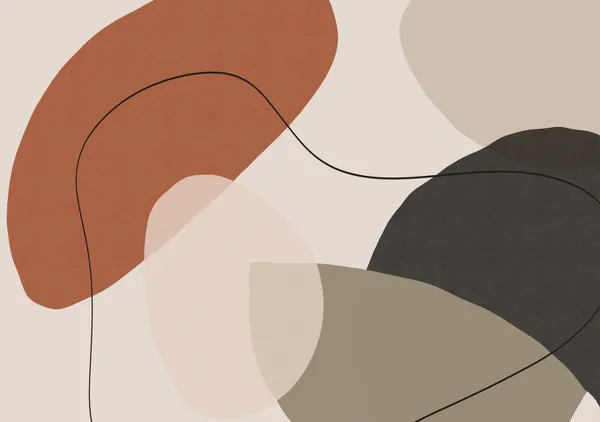 Modern Terracotta & Ochre Organic Abstraction 03 - Little Dean