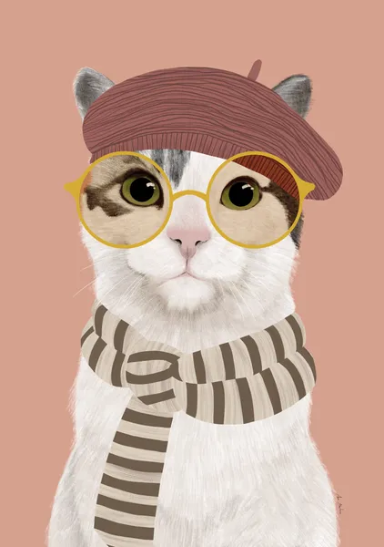 Cat with a beret - El buen limon