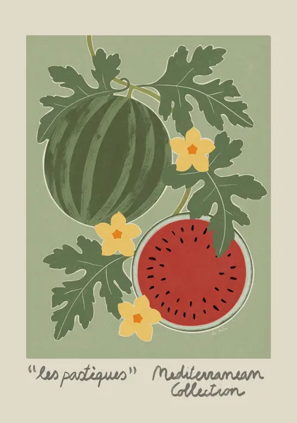 Mediterranean collection - les pastèques - El buen limon