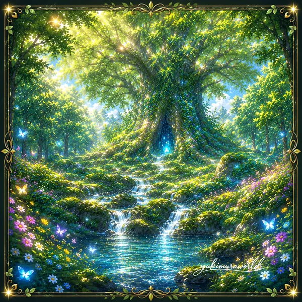 光の森 ― 青い光 ― - yukimuraworld