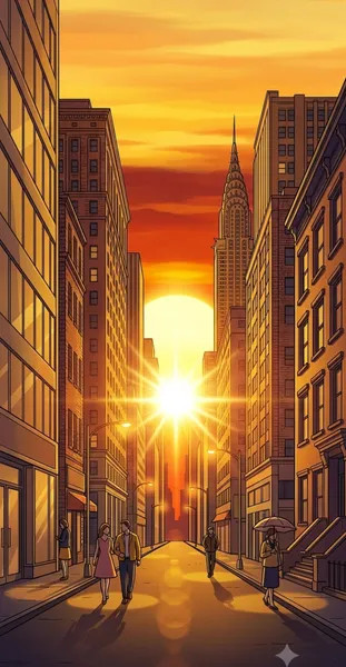 あの日の夕暮れ、ニューヨークの街角で - 都合賢一