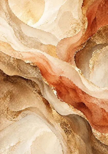 砂光の地層 - 大地に流れる黄金 Layers of Desert Light - Golden Currents of the Earth - Yuzy