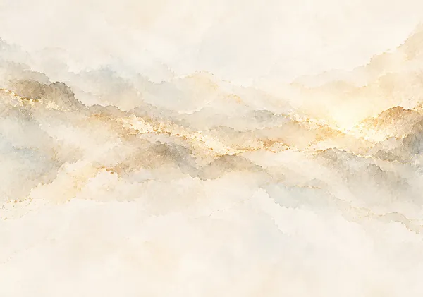 金霧の彼方 - 光が溶ける静寂 | Beyond the Golden Mist - Where Light Dissolves into Silence - Yuzy