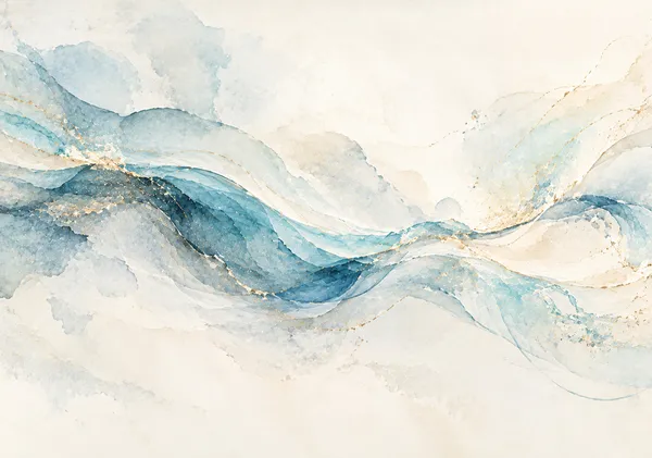 蒼流の余白 - 水と光が描く静寂 | Azure Flow - The Quiet Harmony of Water and Light - Yuzy