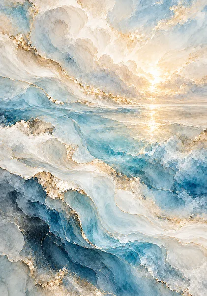 光晶の彼方 - 雲と海が溶け合う場所 Beyond the Luminous Crystal - Where Clouds and Ocean Become One - Yuzy