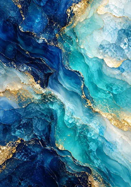 碧晶の夢幻 -深海に眠る黄金の光 Azure Crystal Dreamscape - Golden Light Beneath the Deep Sea - Yuzy