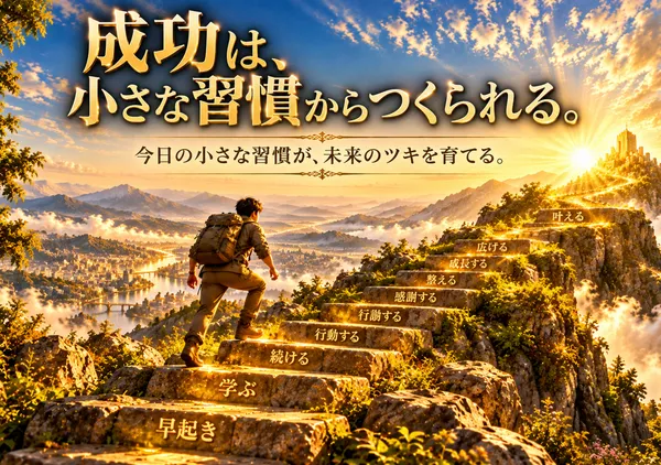 小さな習慣が育てる未来のツキ（ちいさなしゅうかんがそだてるみらいのつき） - ジーラック