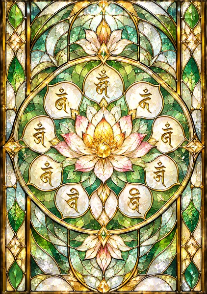 翠緑に輝く黄金蓮華曼荼羅（すいりょくにかがやくおうごんれんげまんだら） - ジーラック