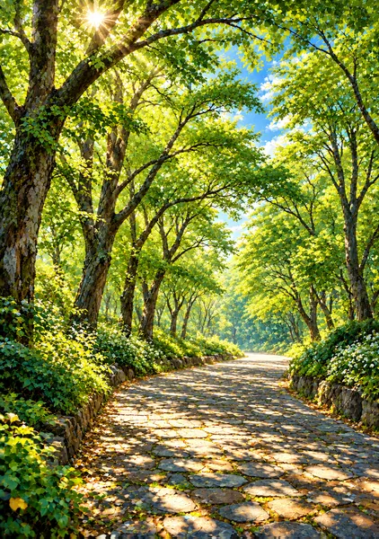木漏れ日の新緑並木道（こもれびのしんりょくなみきみち） - ジーラック