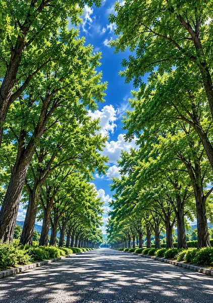 真夏の青空並木道（まなつのあおぞらなみきみち） - ジーラック