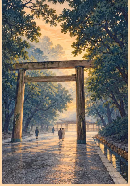 Silent Morning – A Sacred Path in Japan 　【静寂の朝 ― 日本の神聖な参道】 - ゐらの