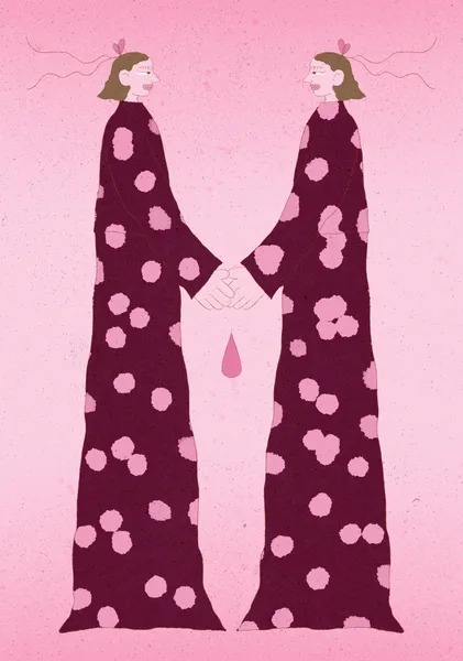 Sisters Together in pink - Reka Matyas