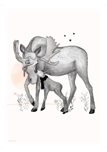 Moose and Calf - Michal Marko
