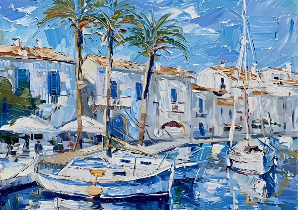 Boats In The Harbor - Elena Avanesova