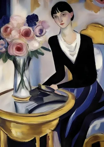 Woman At A Table - Elena Avanesova