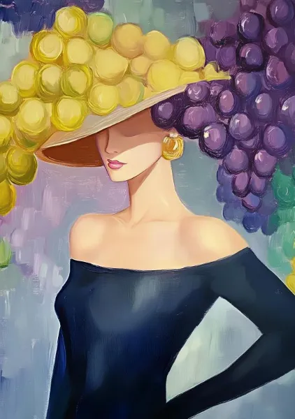 Woman With Grapes (2) - Elena Avanesova