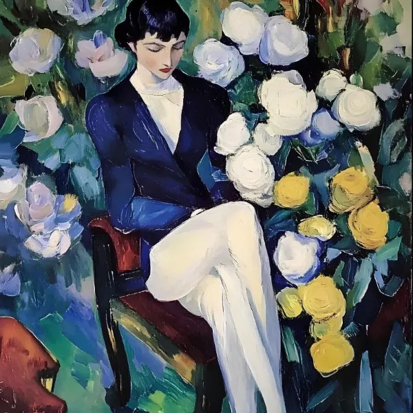 Woman Sitting In A Chair - Elena Avanesova