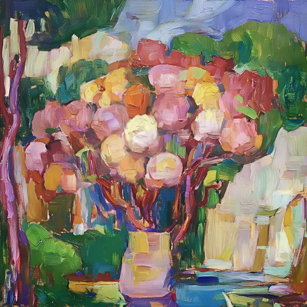 Flowers In a Vase Mallorca - Elena Avanesova
