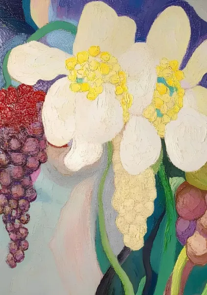 Grapes And Flowers - Elena Avanesova