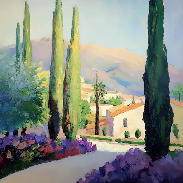 Cypress Trees (2) - Elena Avanesova