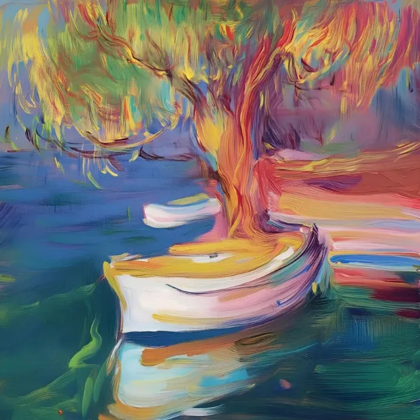 Boat And Tree - Elena Avanesova
