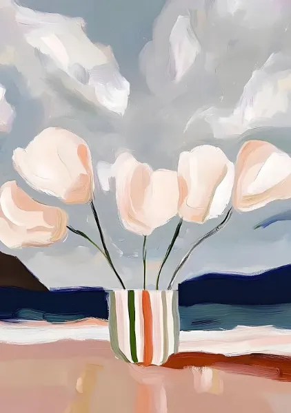 Flowers On The Beach - Elena Avanesova