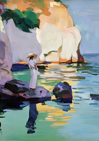 Woman On A Rock. Elena - Elena Avanesova