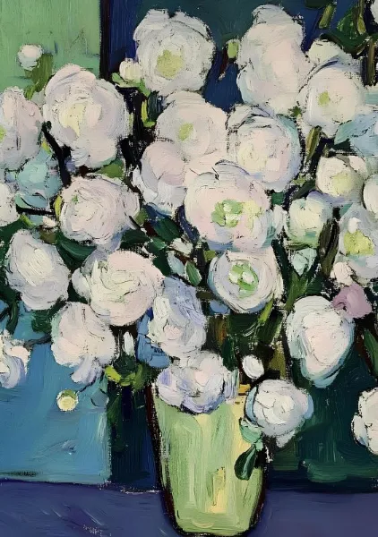 White Peonies - Elena Avanesova